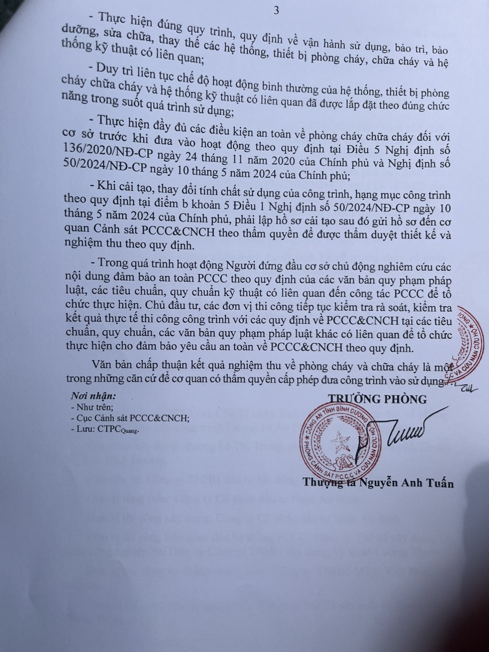 Nghiệm thu phòng cháy chữa cháy PCCC chung cư An Phú - Tecco Felice Homes teccofelicehomes.com.vn