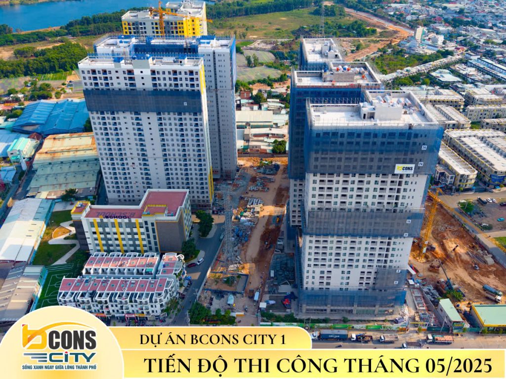 Tiến độ toàn khu phức hợp Bcons City Bình Dương - Ảnh: bconscity.vn Tiến độ toàn khu phức hợp Bcons City Bình Dương - Ảnh: bconscity.vn